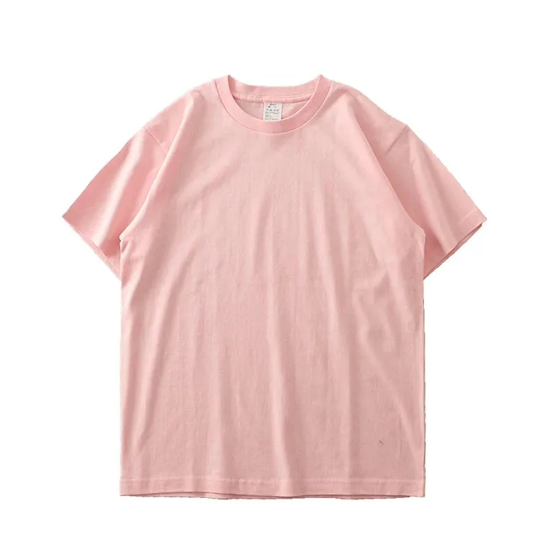 280gsm Cotton Men Oversize T Shirt-Short Sleeve Casual Men's Top