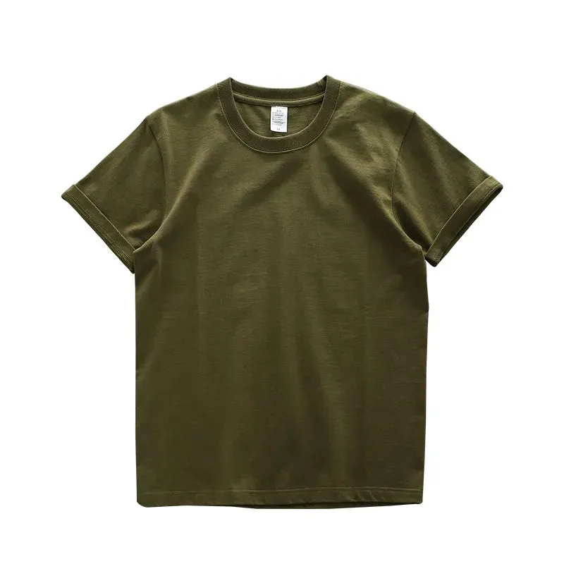 280gsm Cotton Men Oversize T Shirt-Short Sleeve Casual Men's Top