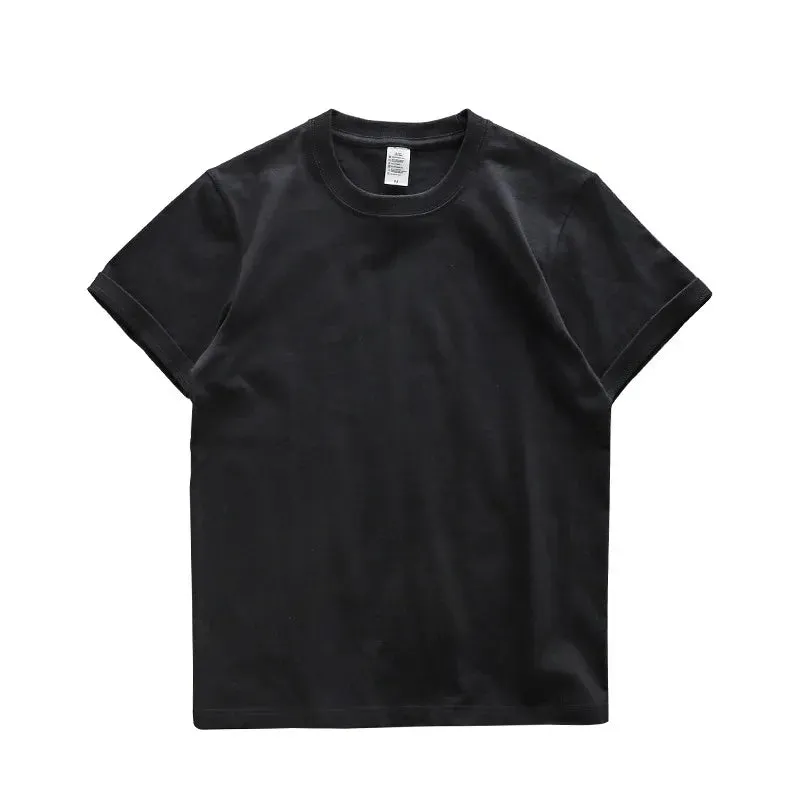 280gsm Cotton Men Oversize T Shirt-Short Sleeve Casual Men's Top