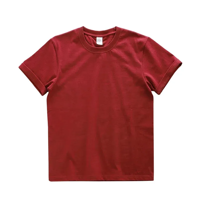 280gsm Cotton Men Oversize T Shirt-Short Sleeve Casual Men's Top