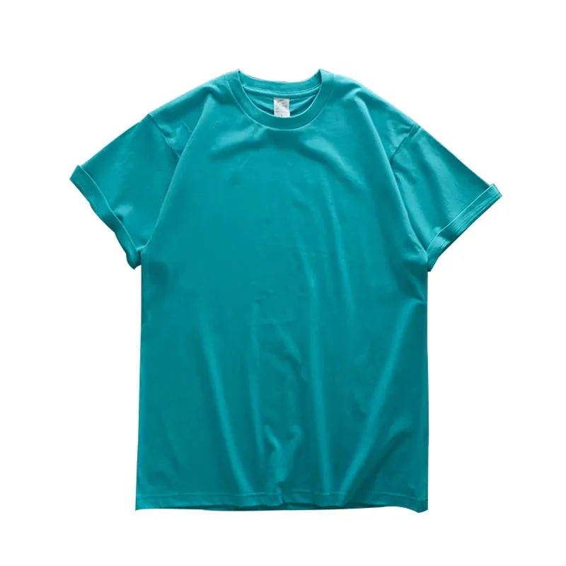 280gsm Cotton Men Oversize T Shirt-Short Sleeve Casual Men's Top