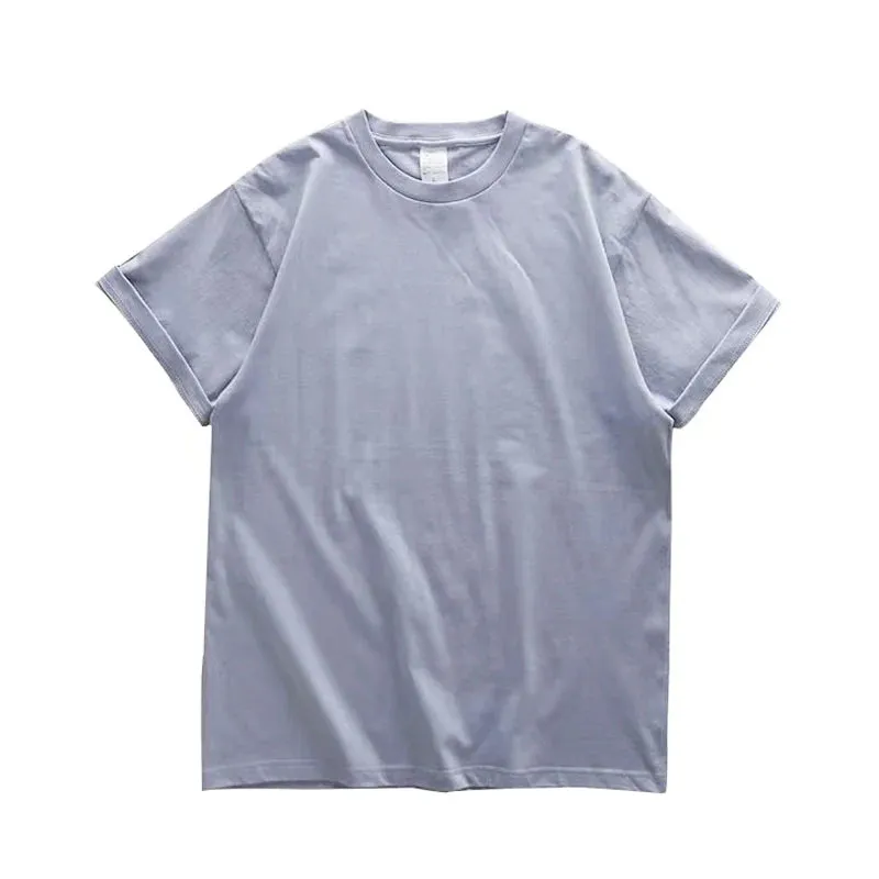 280gsm Cotton Men Oversize T Shirt-Short Sleeve Casual Men's Top