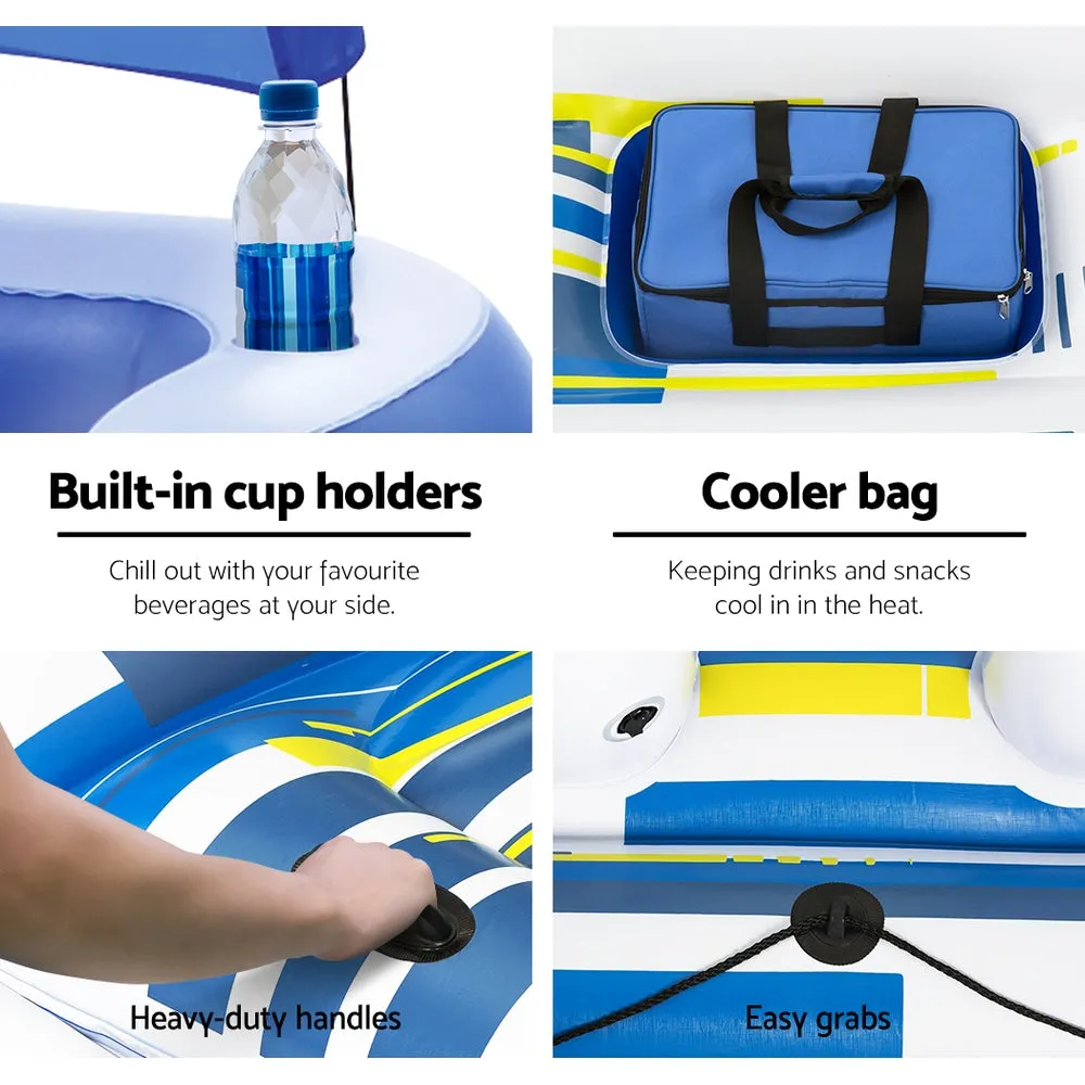 6-Person Inflatable Pool Lounge with Sun Shade by Bestway