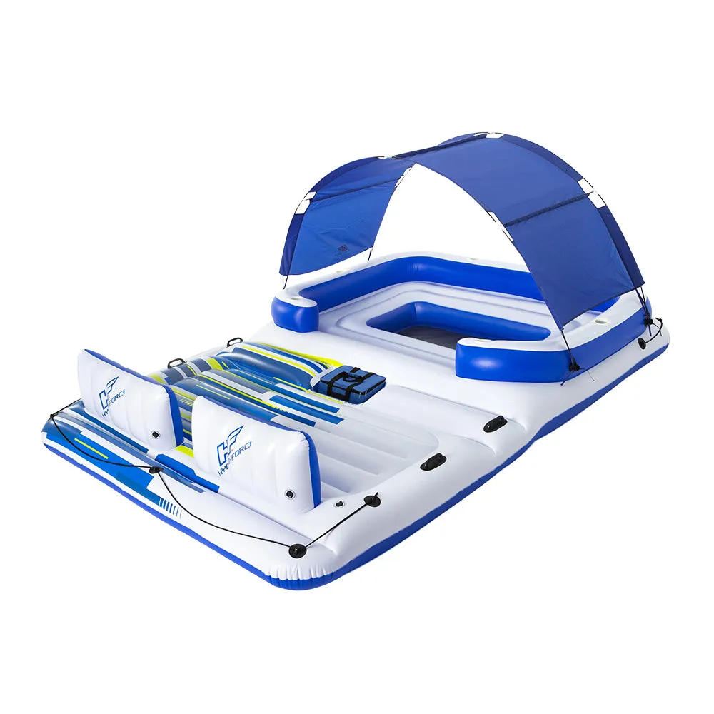 6-Person Inflatable Pool Lounge with Sun Shade by Bestway