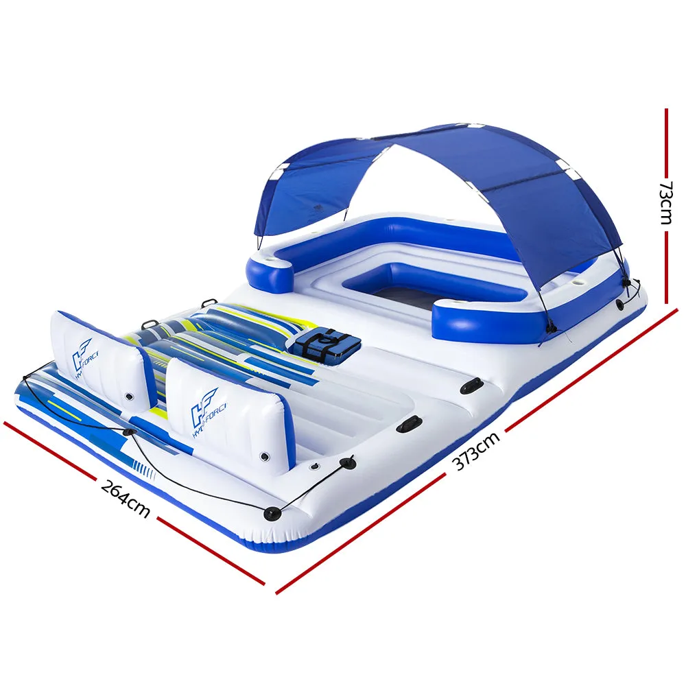 6-Person Inflatable Pool Lounge with Sun Shade by Bestway