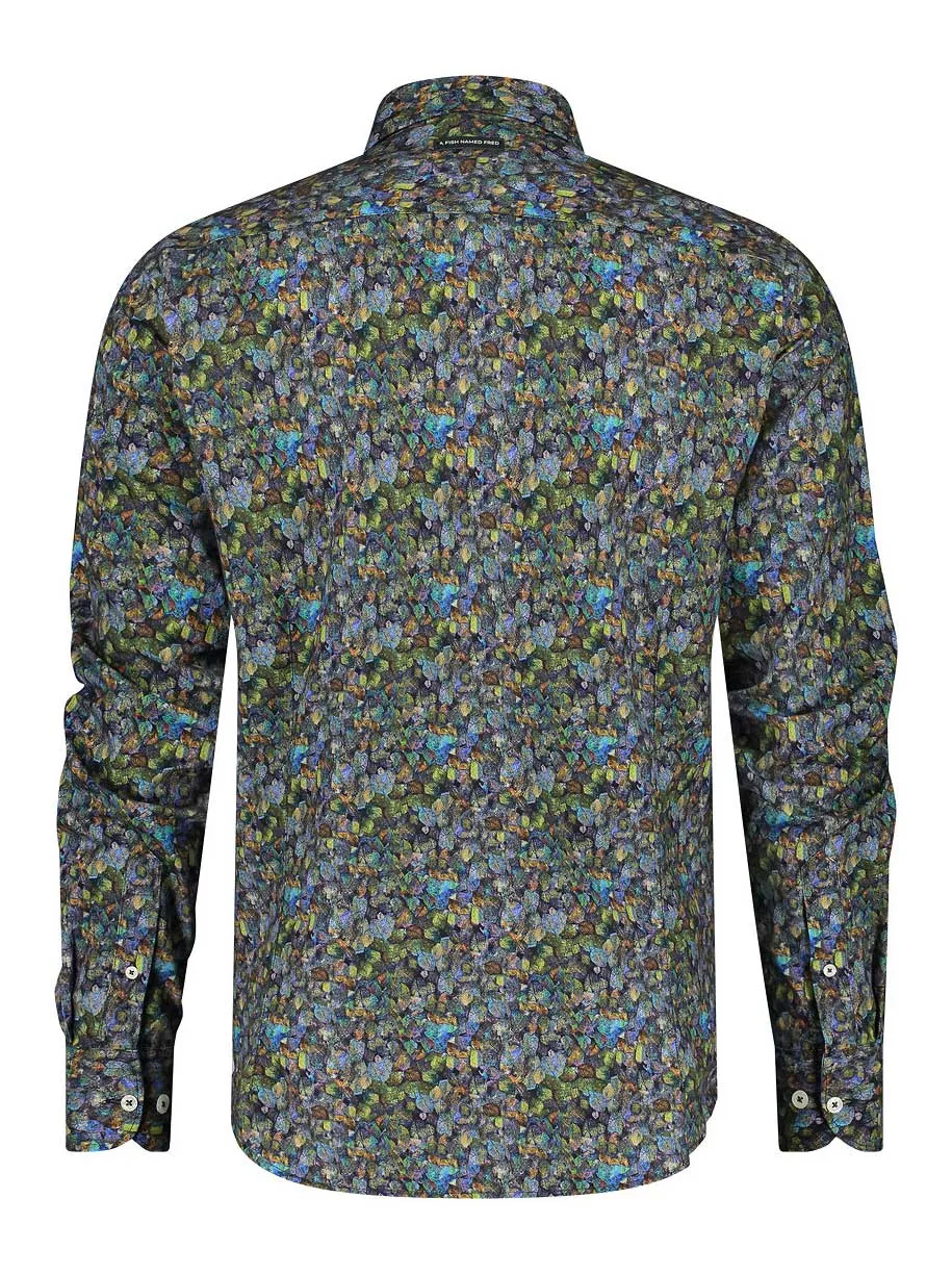 A Fish Named Fred - Frozen Leave Print Shirt