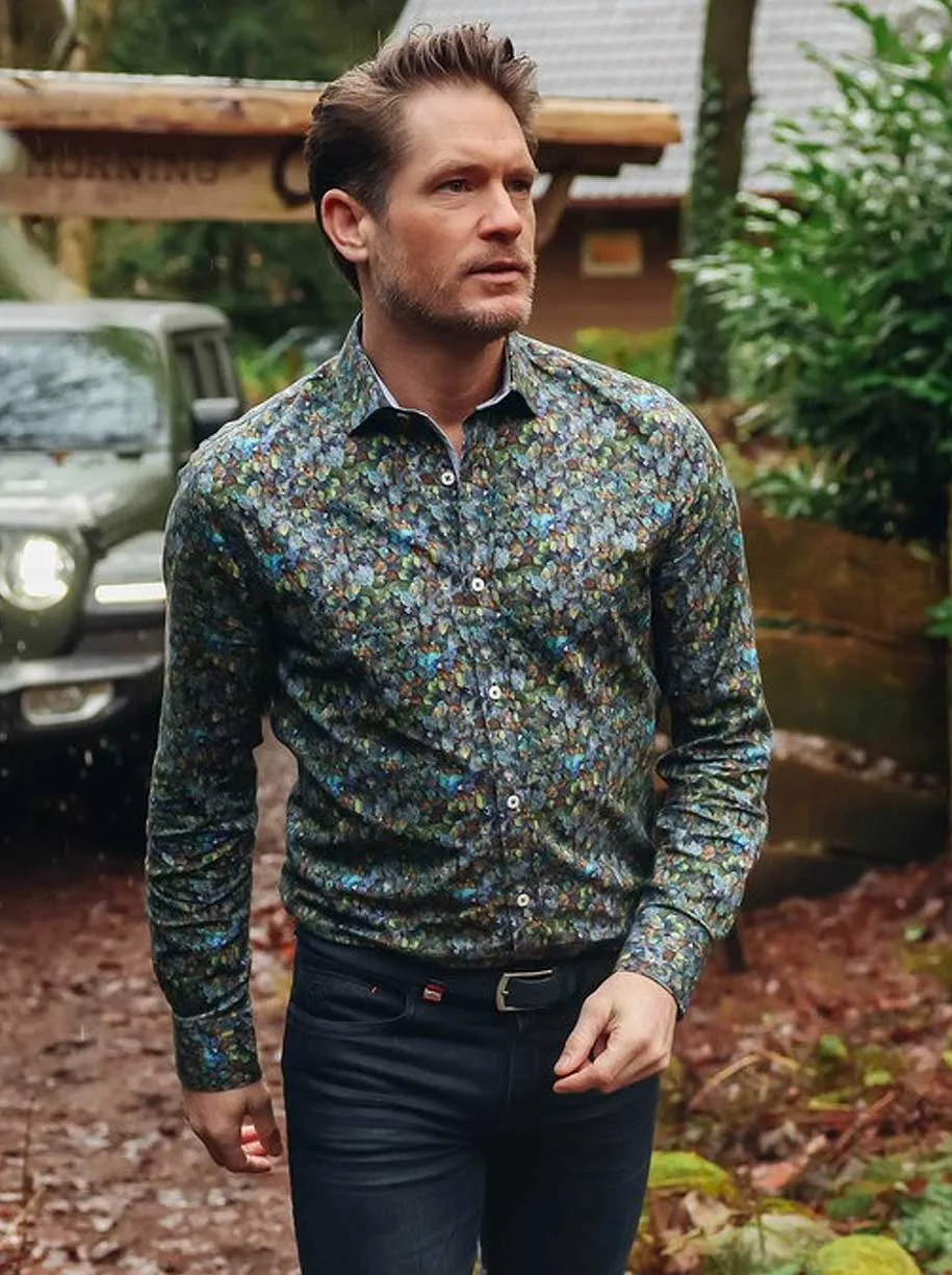 A Fish Named Fred - Frozen Leave Print Shirt