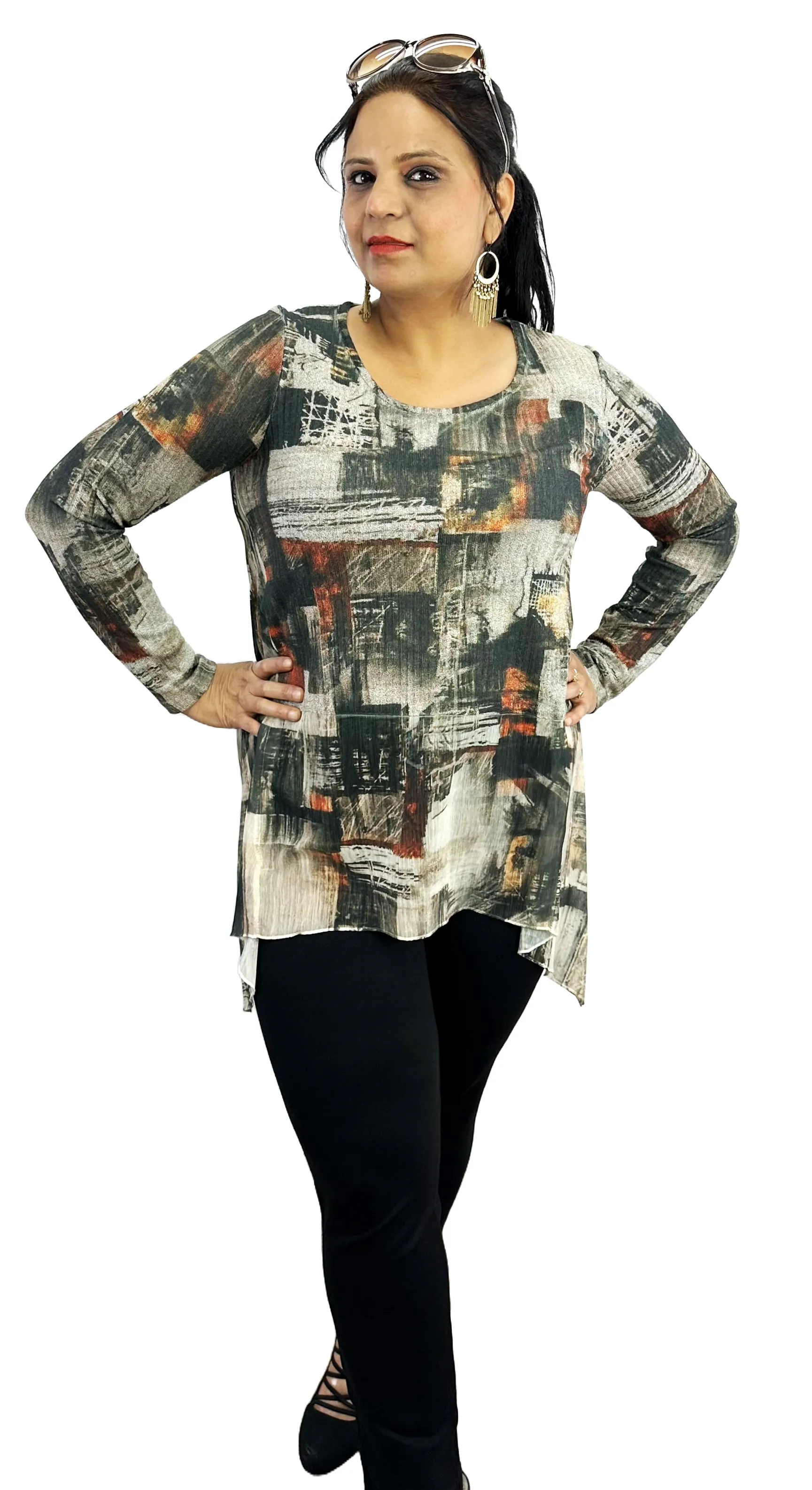 Abstract Print Tunic