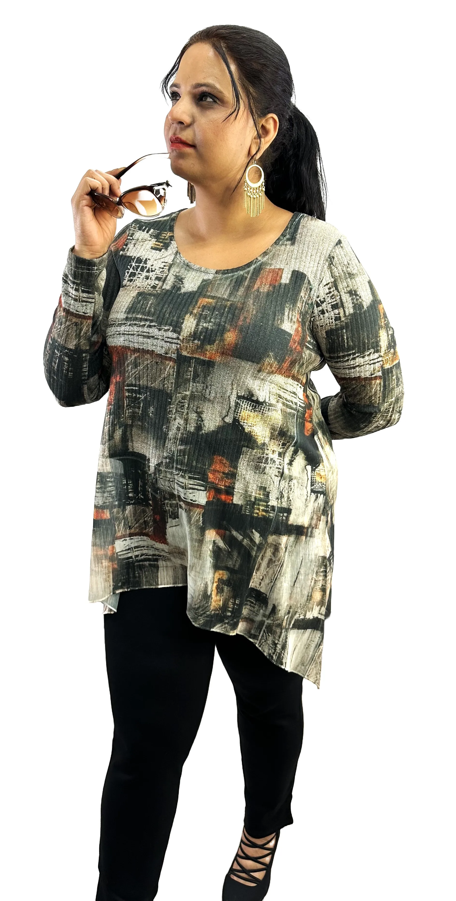 Abstract Print Tunic