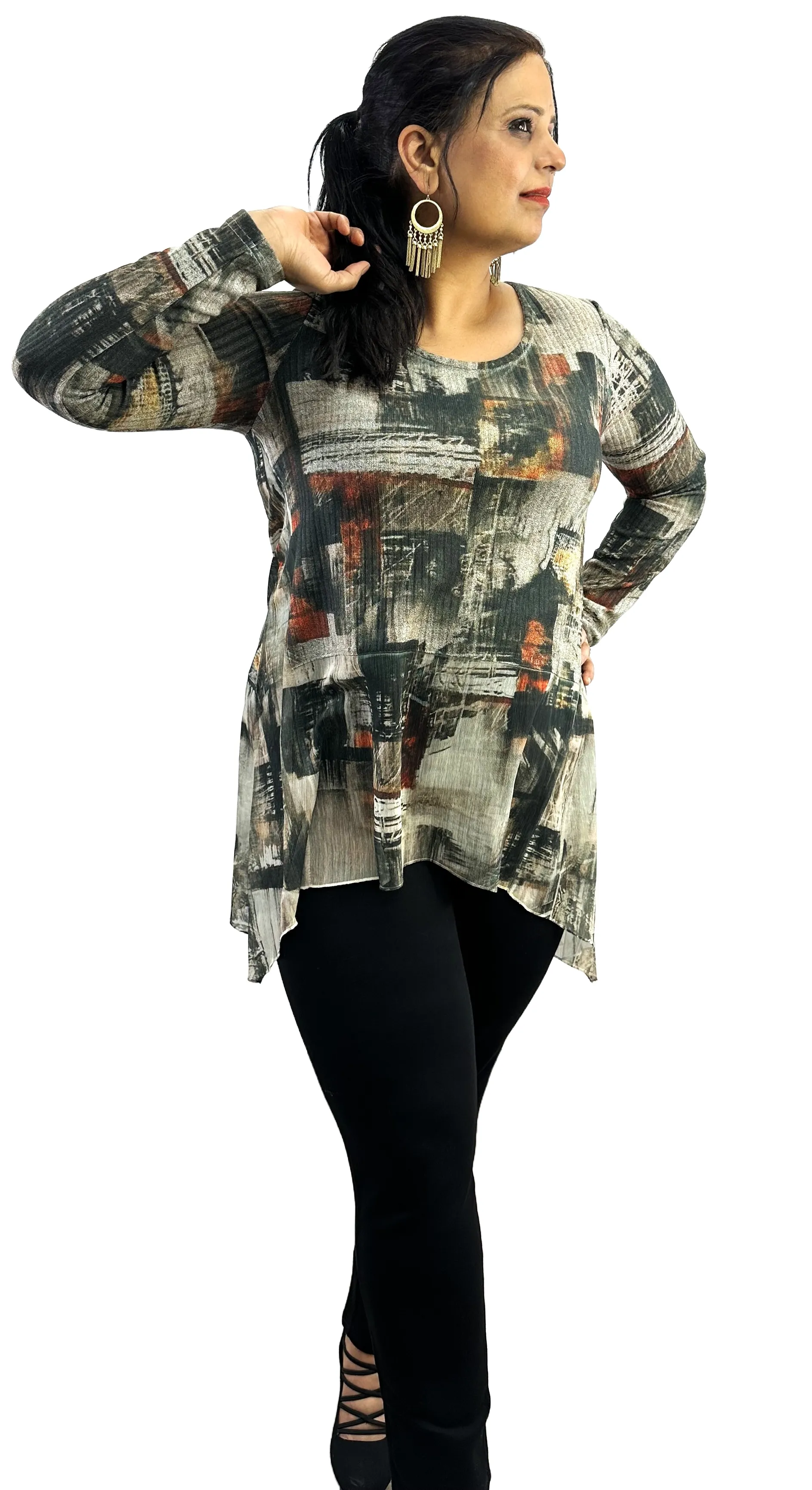 Abstract Print Tunic