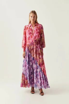 Aje Collisions Smock Maxi Dress