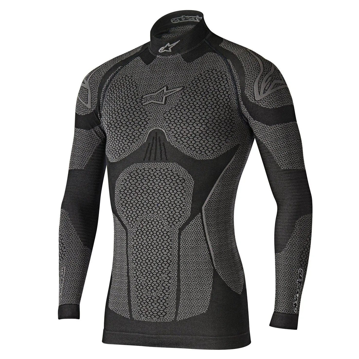 Alpinestars 2024 Ride Tech Top Long Sleeve Winter Base Layer Black Grey