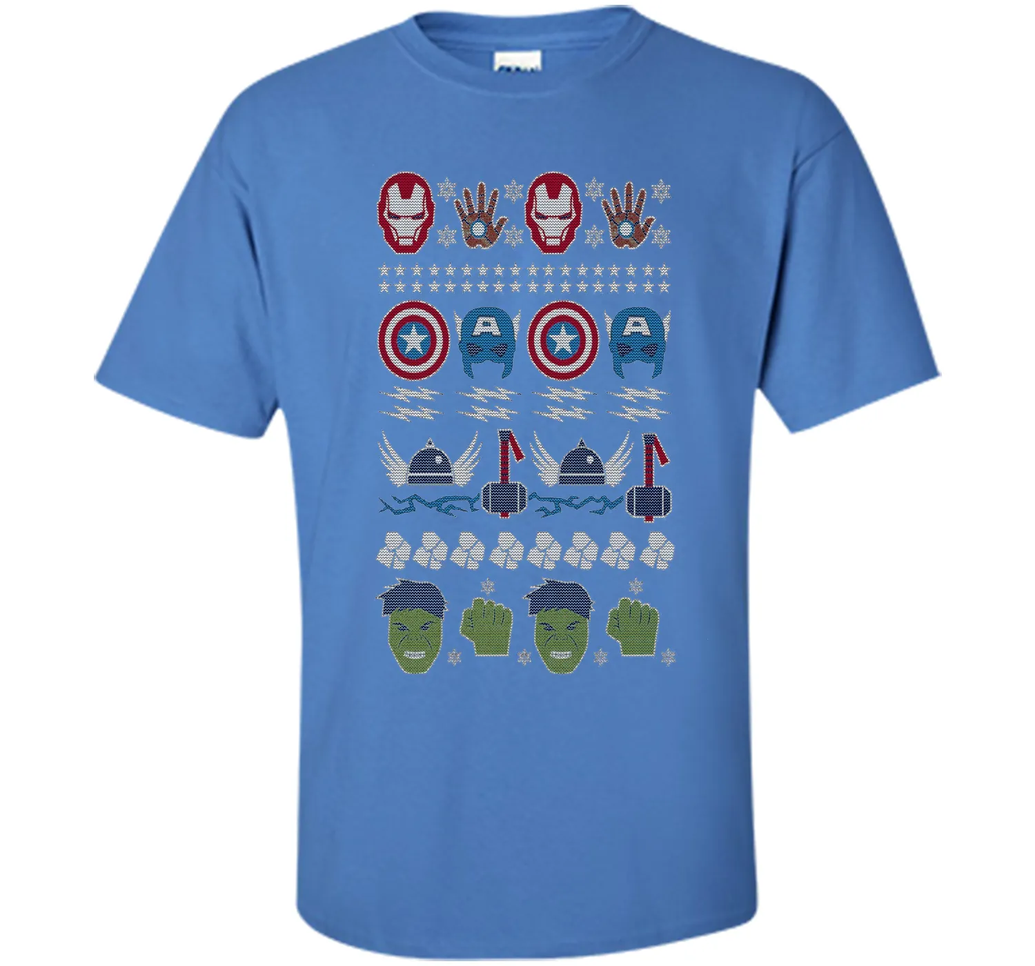 Avenger Winter Ugly Christmas Sweater Graphic T-Shirt