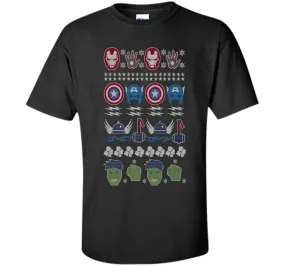 Avenger Winter Ugly Christmas Sweater Graphic T-Shirt