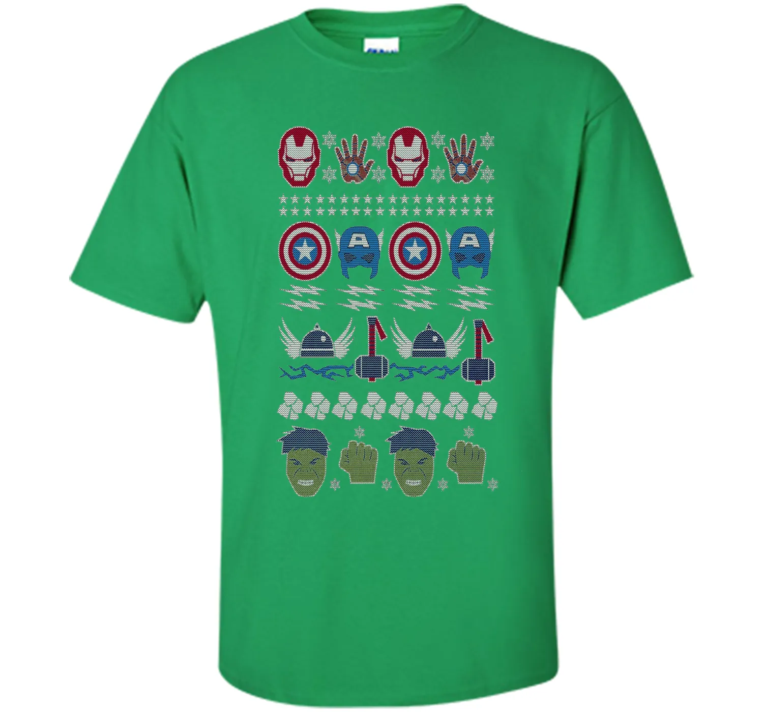 Avenger Winter Ugly Christmas Sweater Graphic T-Shirt