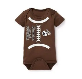 Baby Romper Daddy Little Football Statement Romper