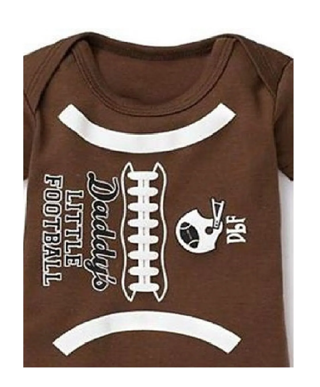 Baby Romper Daddy Little Football Statement Romper