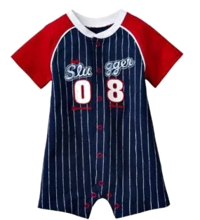Baby Romper Slugger 08 Baseball League Romper