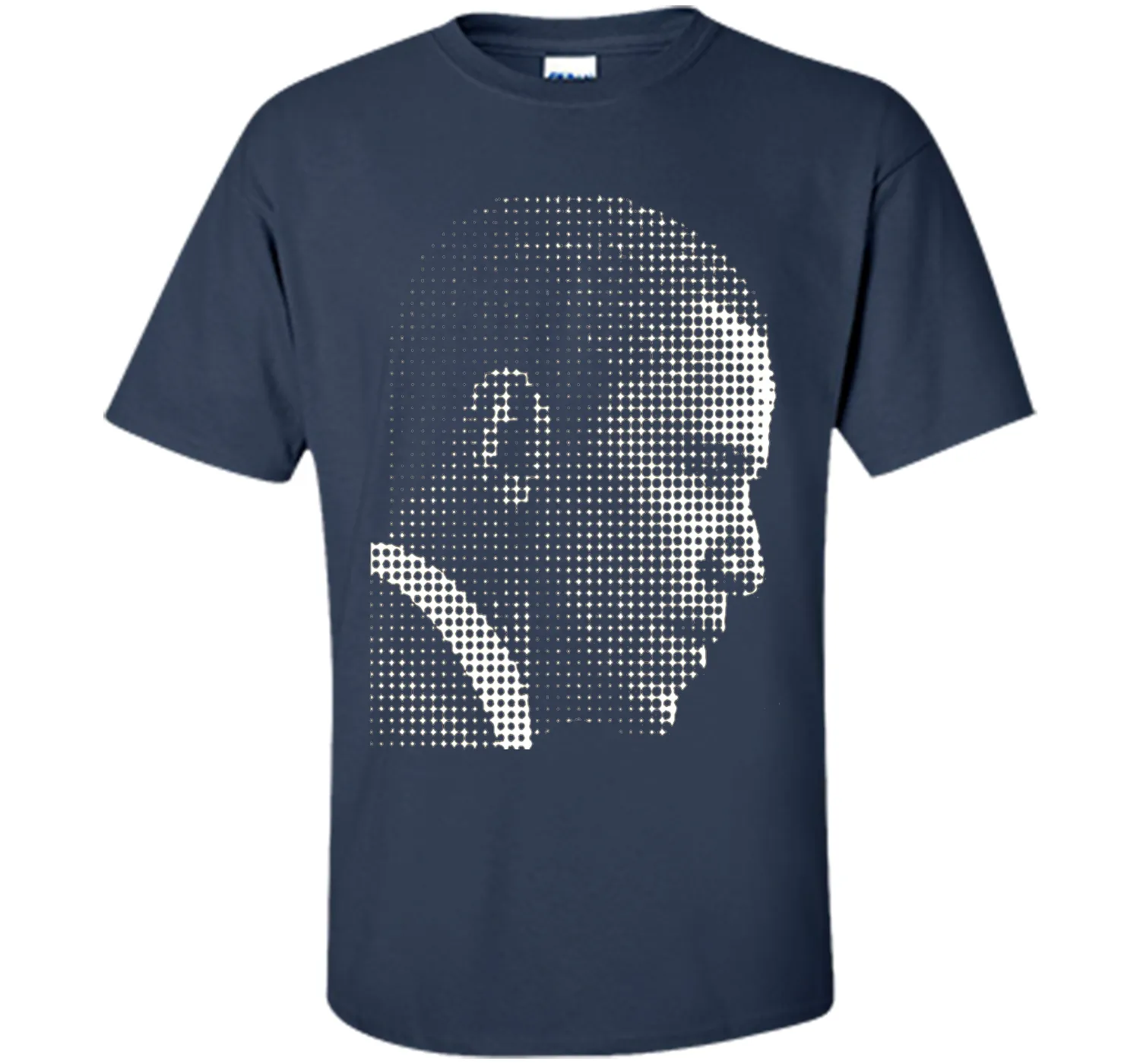 Barack Obama white dot newspaper print T-shirt