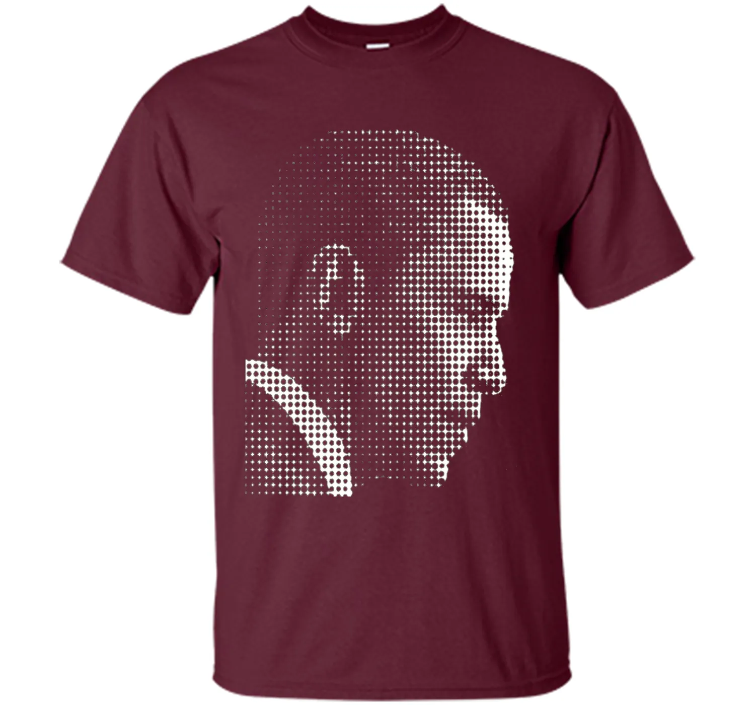Barack Obama white dot newspaper print T-shirt