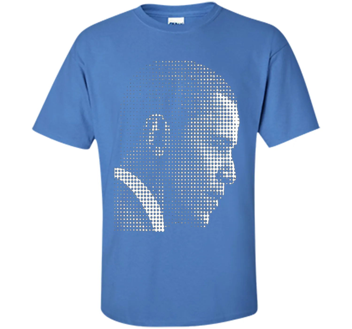 Barack Obama white dot newspaper print T-shirt