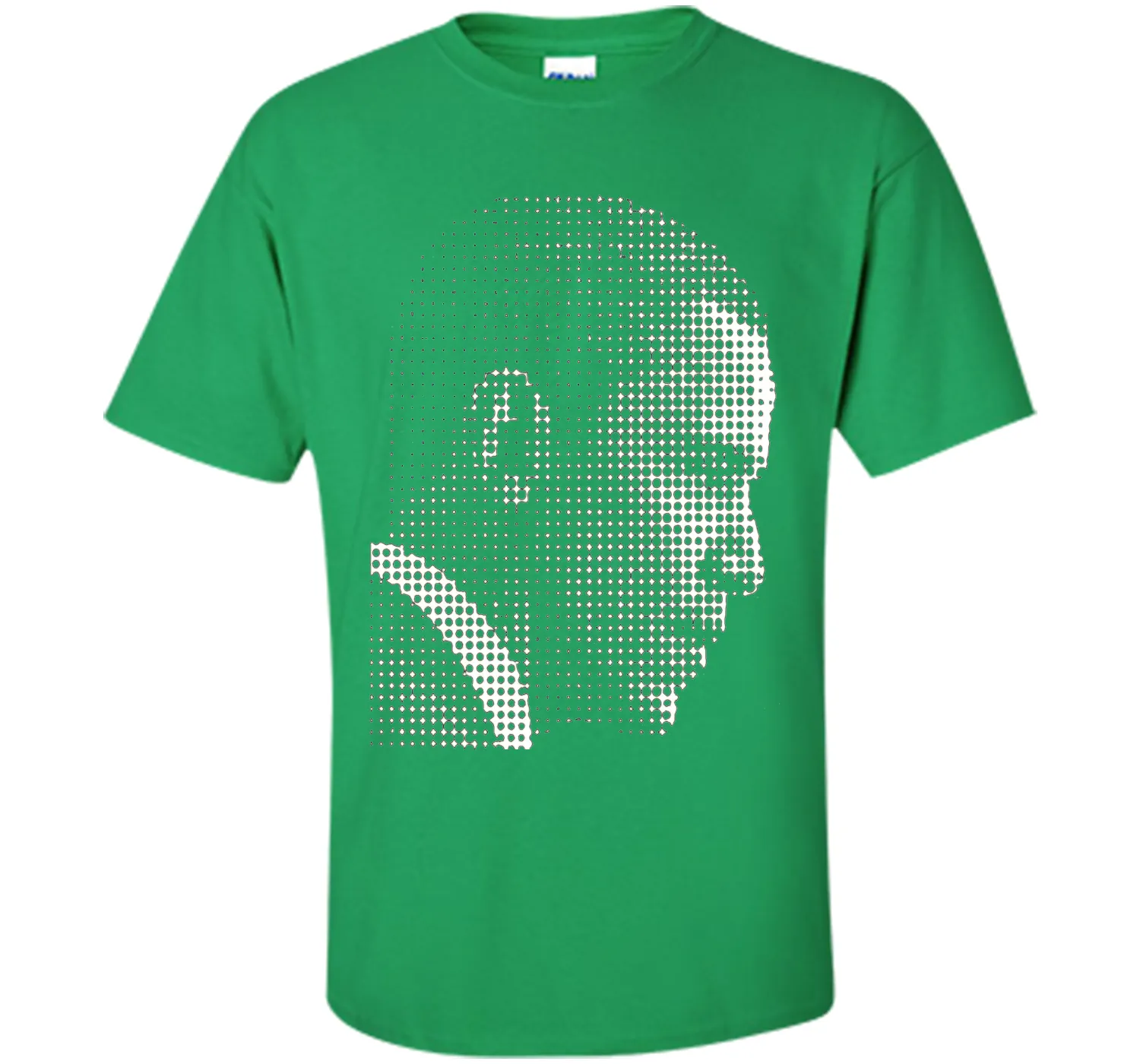 Barack Obama white dot newspaper print T-shirt