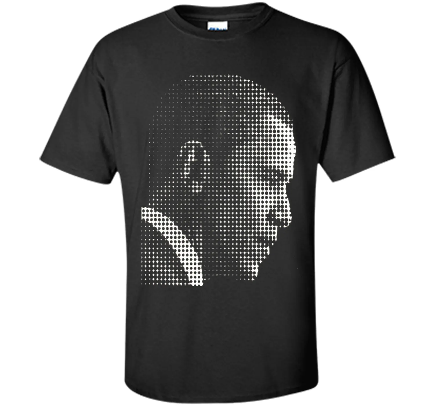 Barack Obama white dot newspaper print T-shirt