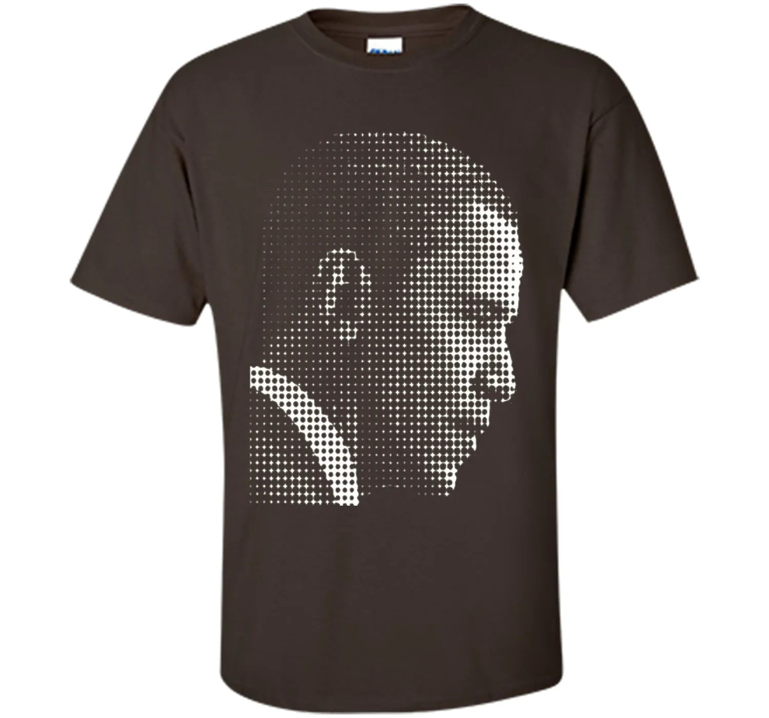 Barack Obama white dot newspaper print T-shirt