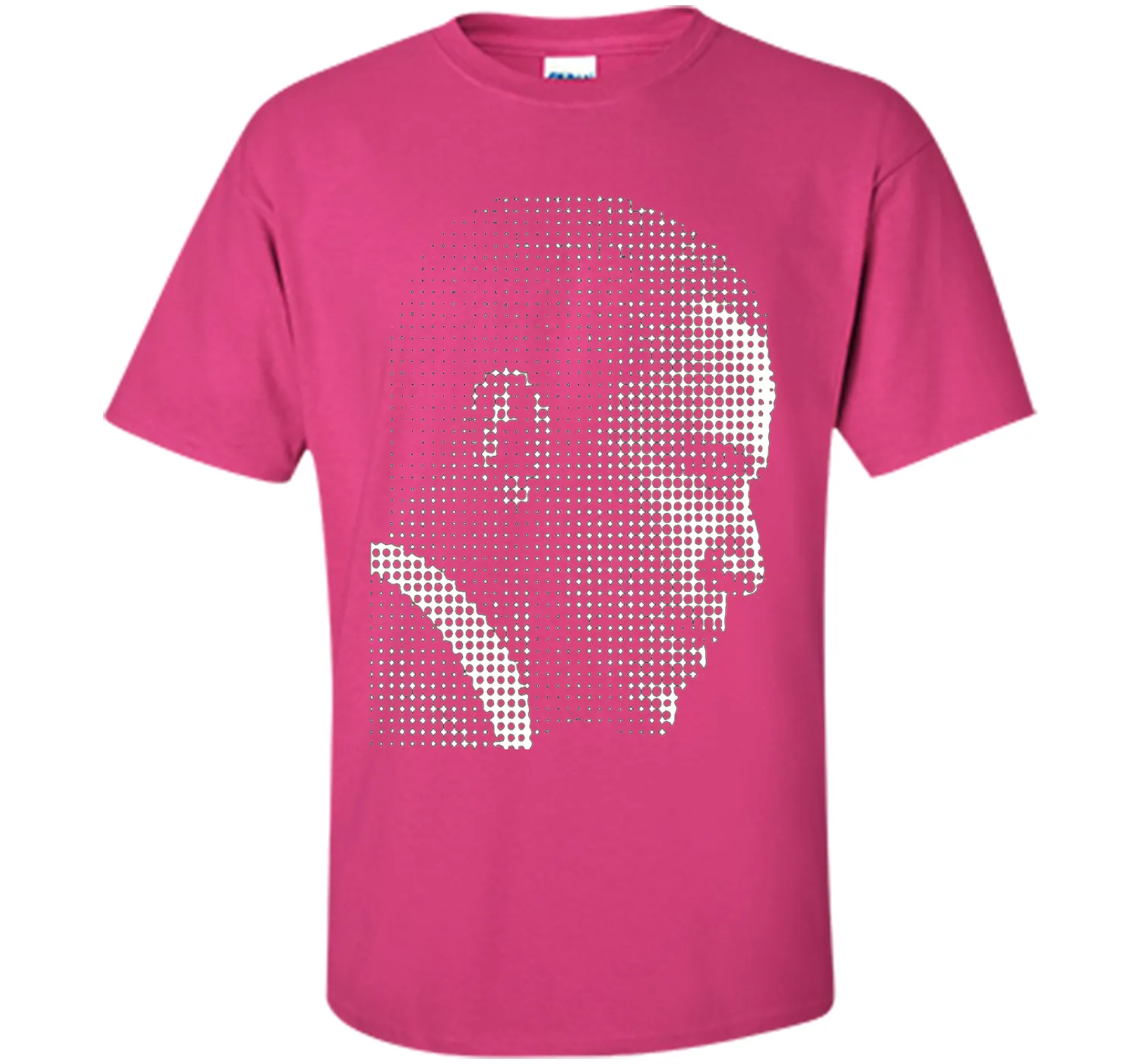 Barack Obama white dot newspaper print T-shirt