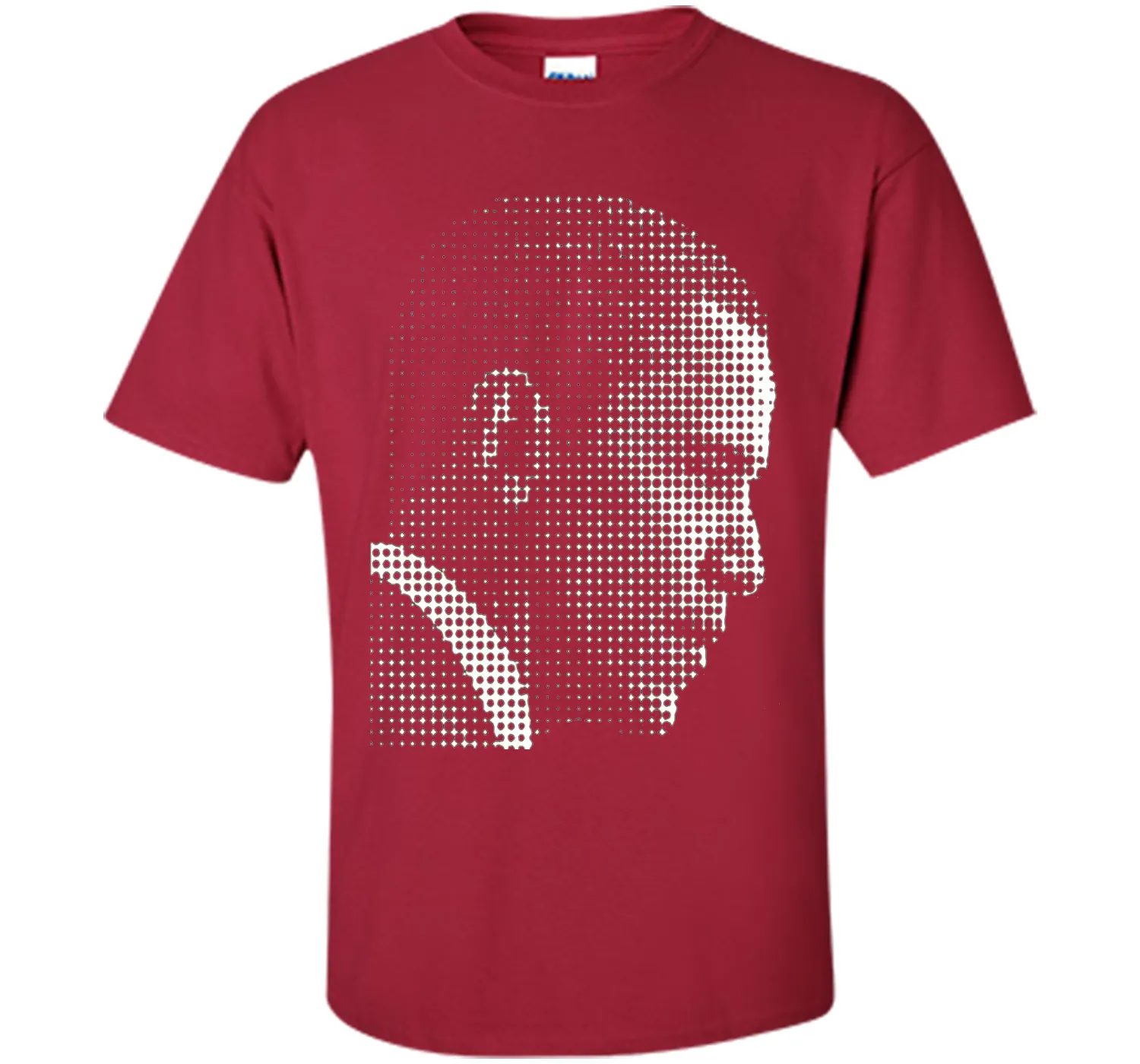 Barack Obama white dot newspaper print T-shirt