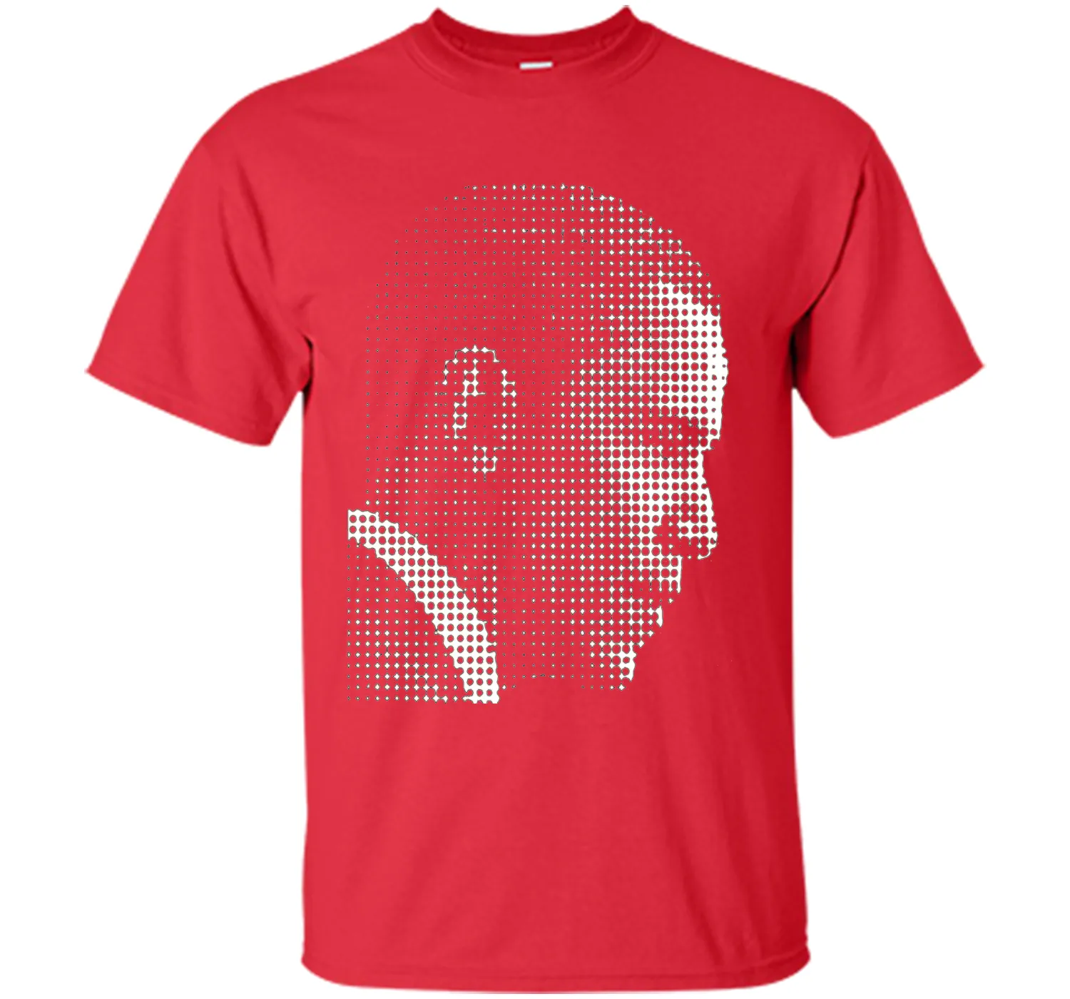 Barack Obama white dot newspaper print T-shirt