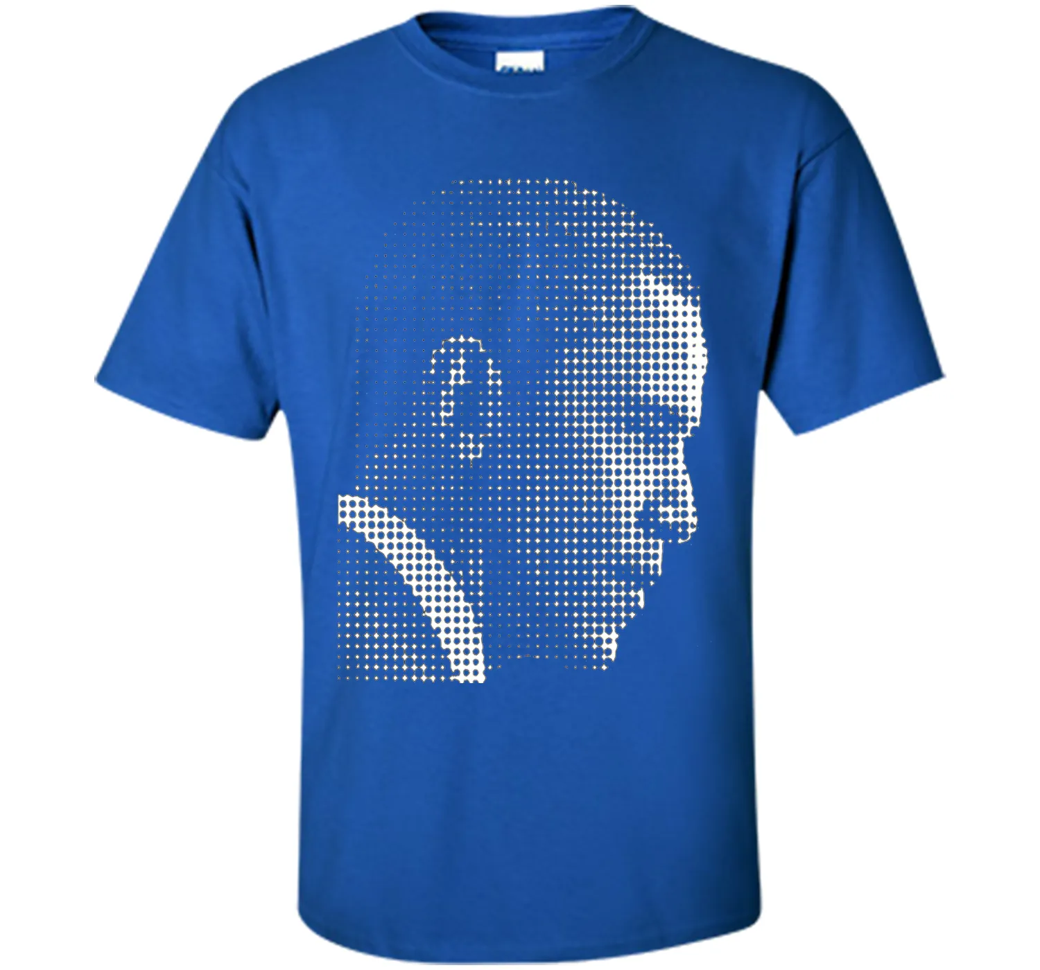 Barack Obama white dot newspaper print T-shirt