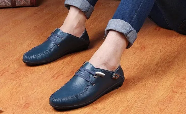 Best Quality Genuine Leather Men's Flat Loafers