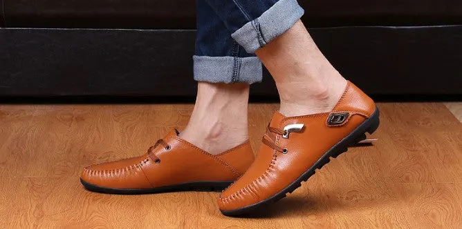 Best Quality Genuine Leather Men's Flat Loafers
