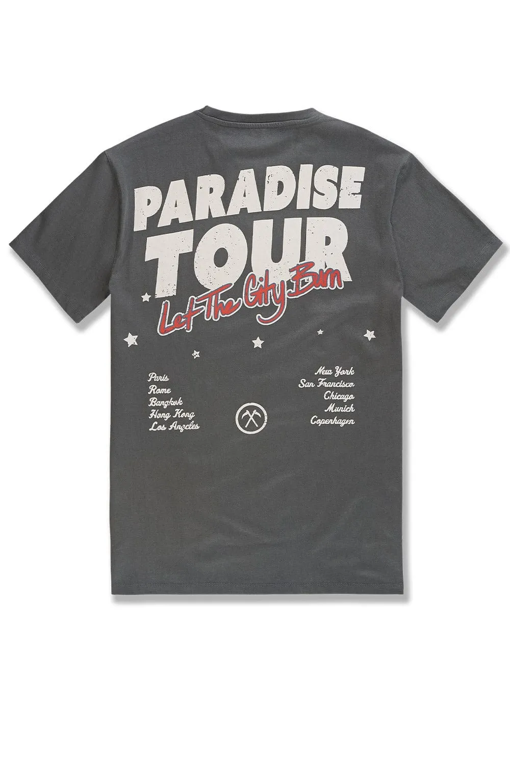 Big Men's Paradise Tour T-Shirt (Charcoal)