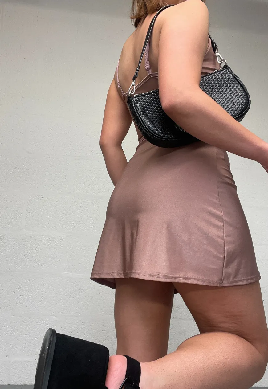 BLUSH GLOW SLIP DRESS