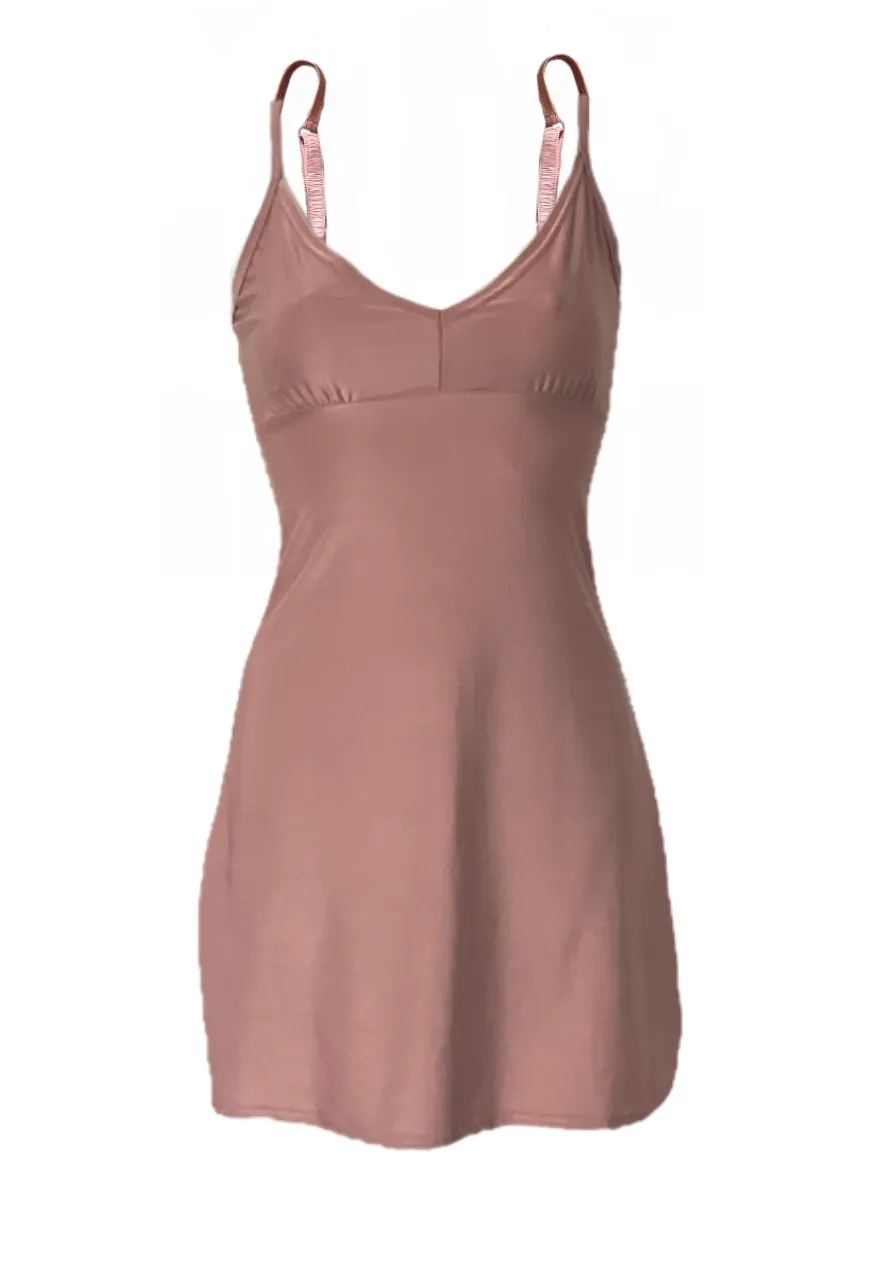 BLUSH GLOW SLIP DRESS