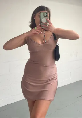 BLUSH GLOW SLIP DRESS