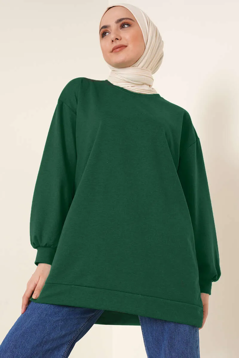BNG Women Tunic Sweat Emerald Green - Clermont