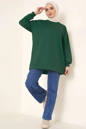 BNG Women Tunic Sweat Emerald Green - Clermont