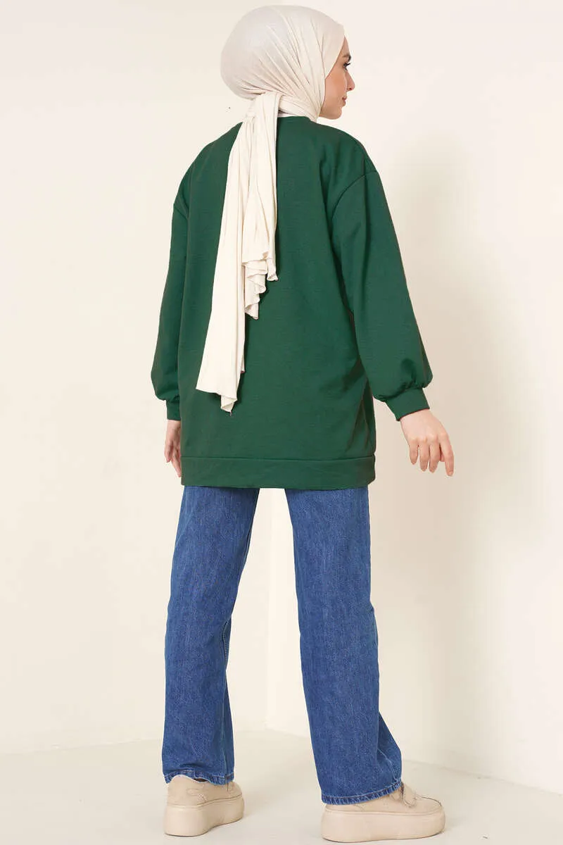 BNG Women Tunic Sweat Emerald Green - Clermont