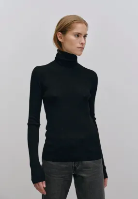 Bob Knit Blouse - Black