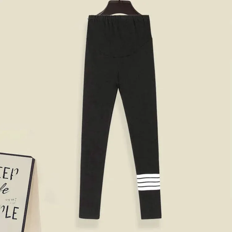 Cable Round Neck Knit Sweater Shirt Pants Three Piece Set