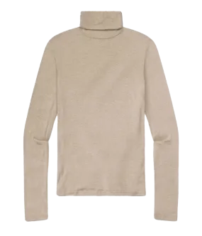 Caradene Turtleneck in Heathered Almond