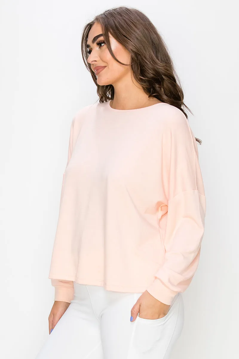 Cardio Cutout Open Back Long Sleeve Top