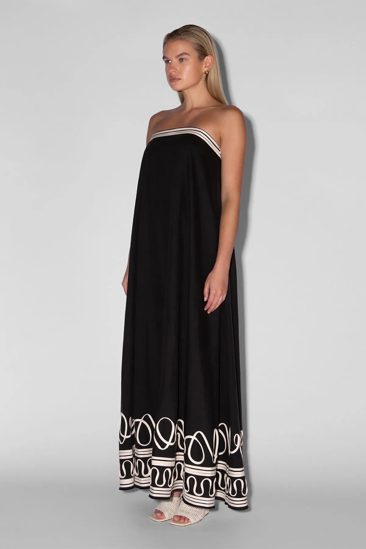 Casella Maxi Dress - Noir