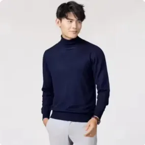 Cashmere turtleneck men sweater clothes for autumn winter