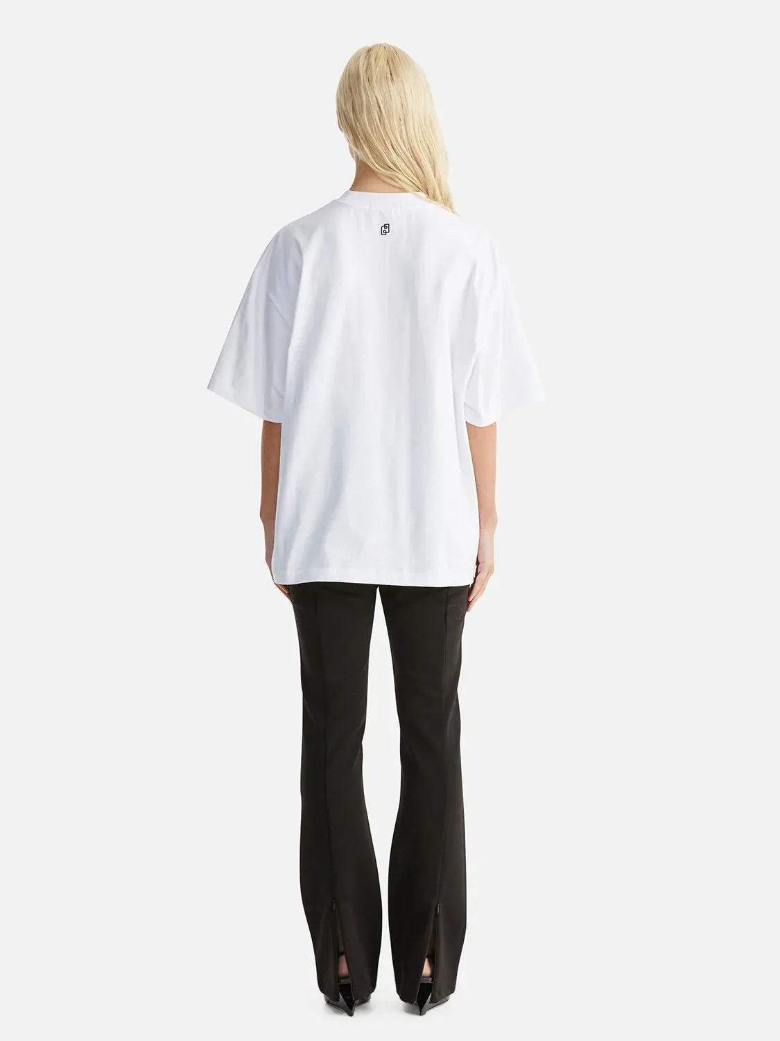 CHLOE OVERSIZED TEE CORE LOGO - WHITE