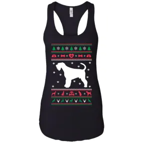 Christmas Airedale Dog Women Tank