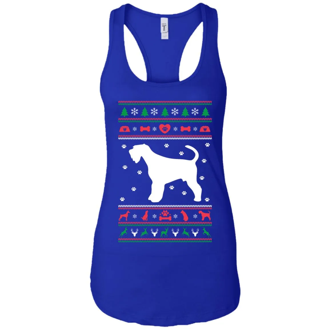 Christmas Airedale Dog Women Tank